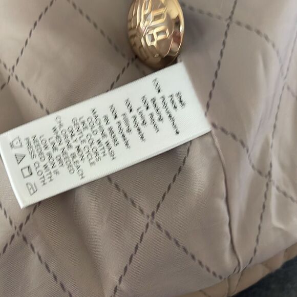 Faux quilted tan leather jackets - Picture 5 of 9